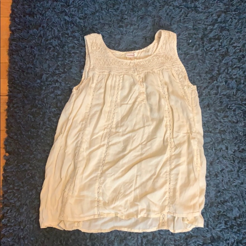 White dressy tank